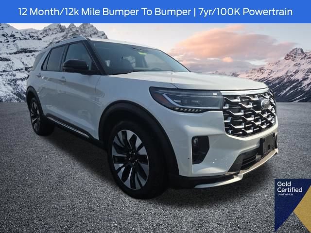 Certified 2025 Ford Explorer Platinum w/ LUX Leather Package