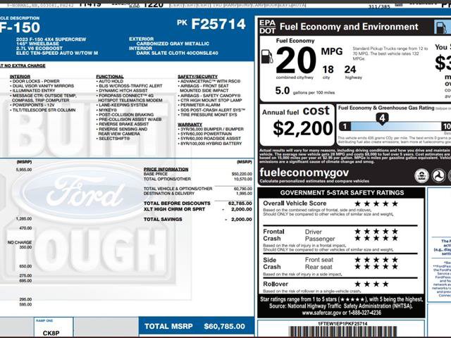 Certified 2023 Ford F150 XLT w/ Equipment Group 302A High AWD/4WD image 5