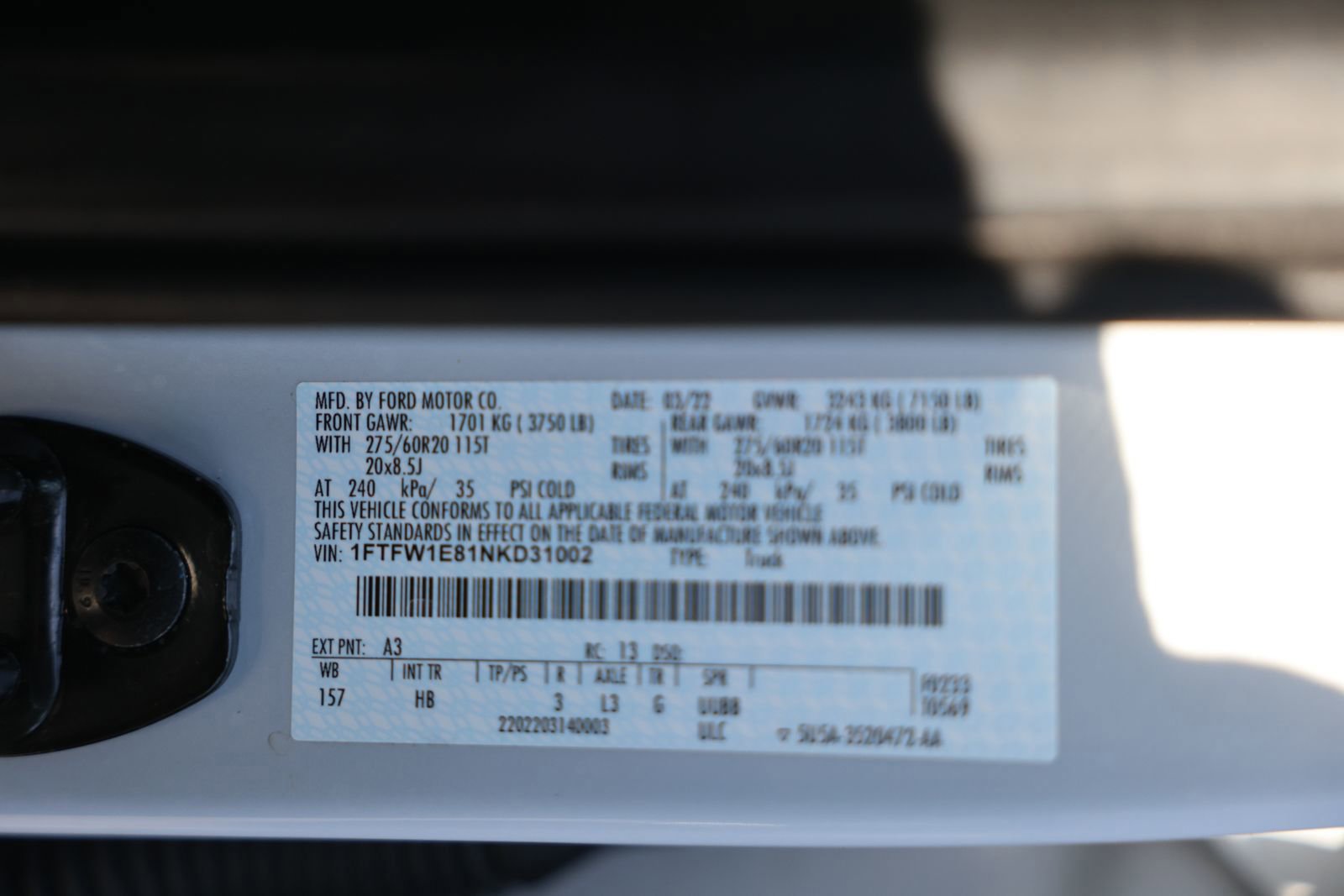 Certified 2022 Ford F150 Lariat image 31