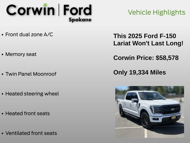 Certified 2025 Ford F150 Lariat AWD/4WD image 19