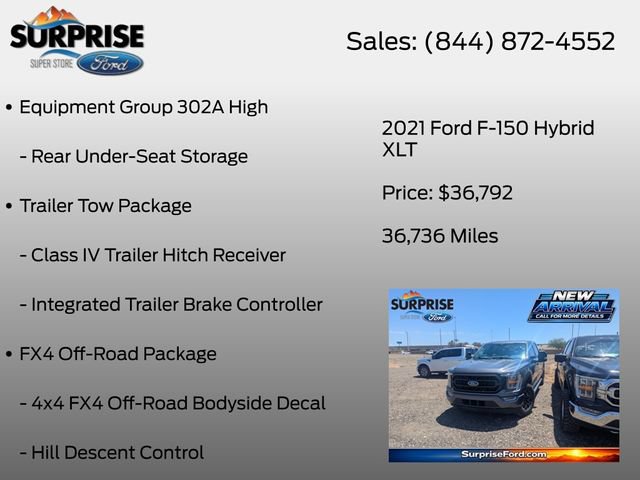 Certified 2021 Ford F150 XLT w/ Equipment Group 302A High AWD/4WD image 20