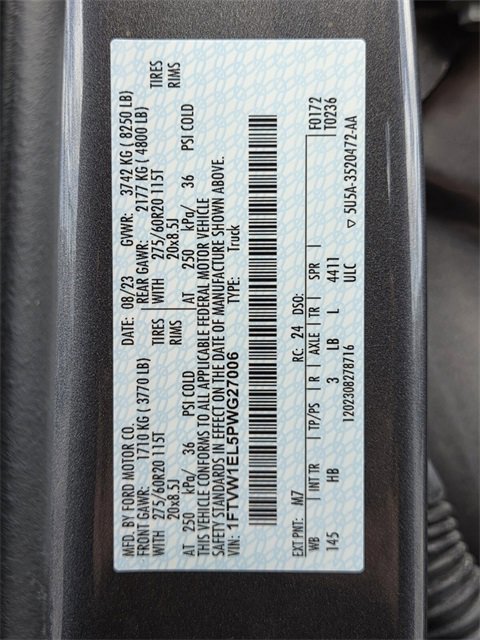 Certified 2023 Ford F150 Lightning Lariat w/ Max Trailer Tow Package image 21