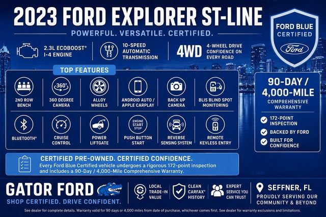 Certified 2023 Ford Explorer ST-Line AWD/4WD image 13