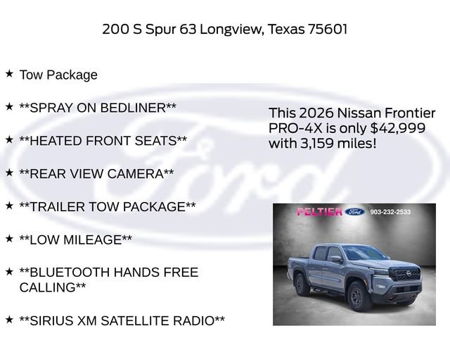Used 2026 Nissan Frontier PRO-4X w/ Tow Package AWD/4WD image 5