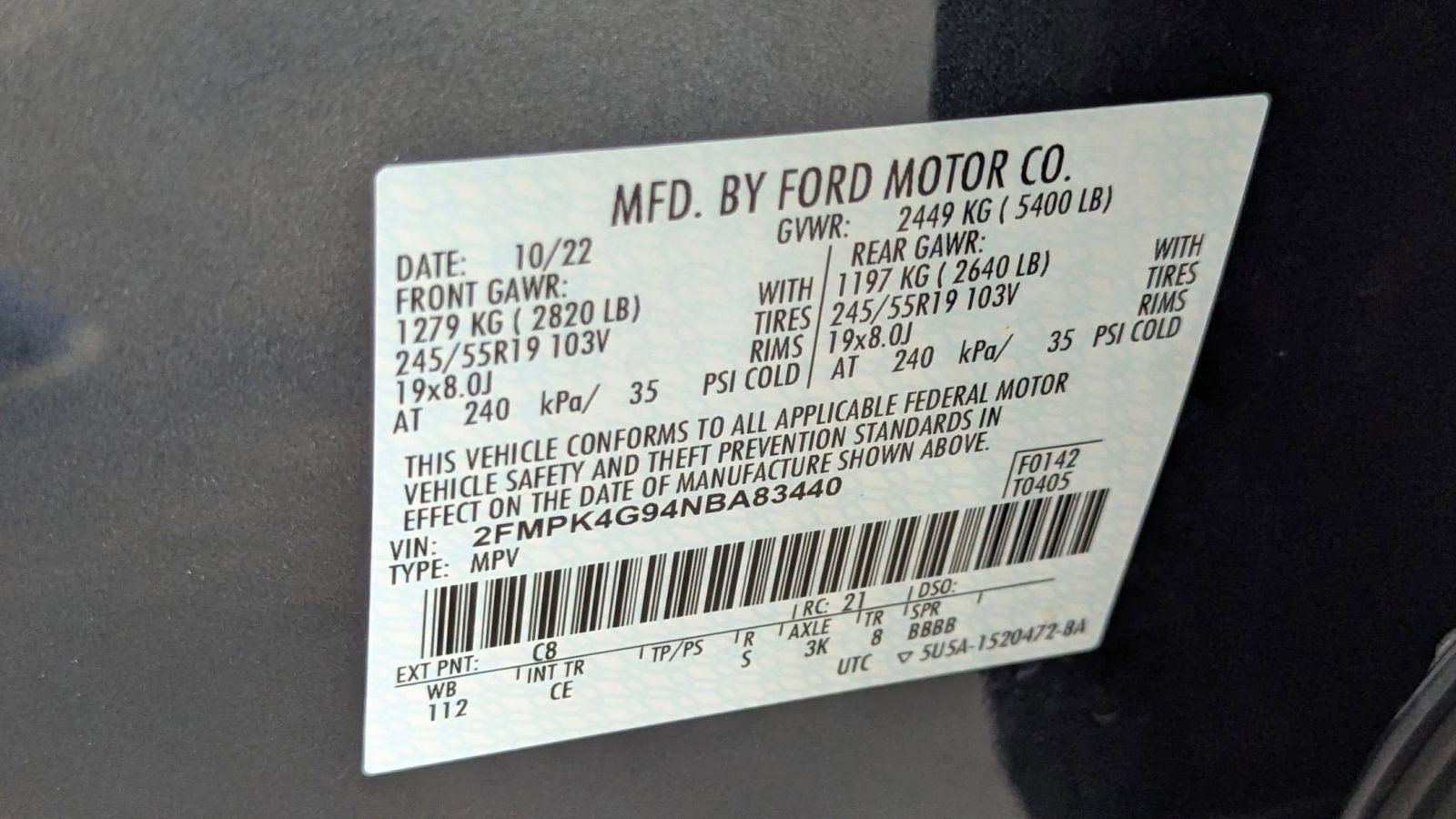 Certified 2022 Ford Edge SE w/ Black Appearance Package image 19