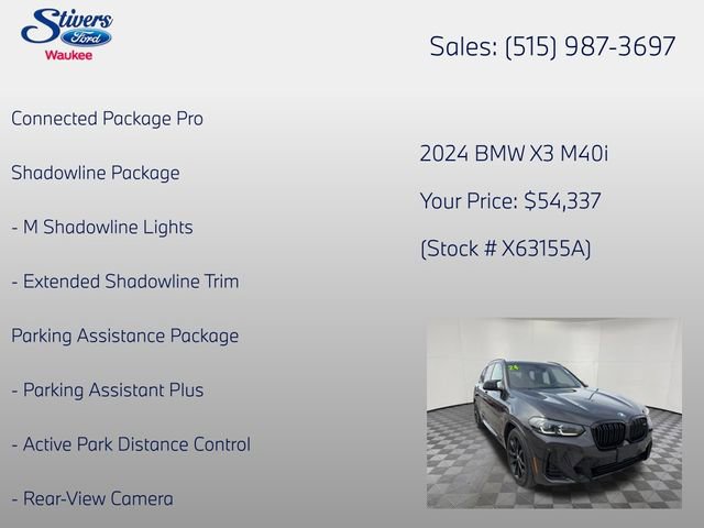 Used 2024 BMW X3 M40i w/ Premium Package AWD/4WD image 8