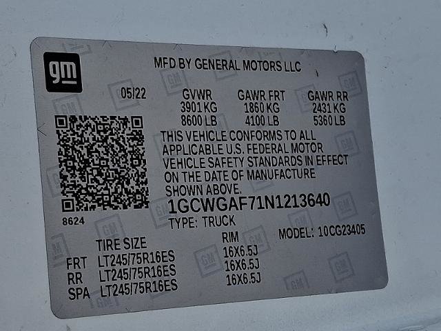 Used 2022 Chevrolet Express 2500 w/ Communications Package RWD image 27