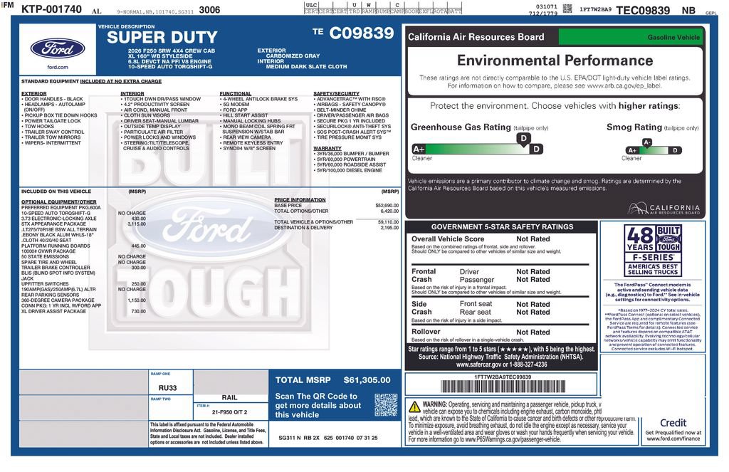 Certified 2026 Ford F250 XL w/ STX Appearance Package AWD/4WD image 7