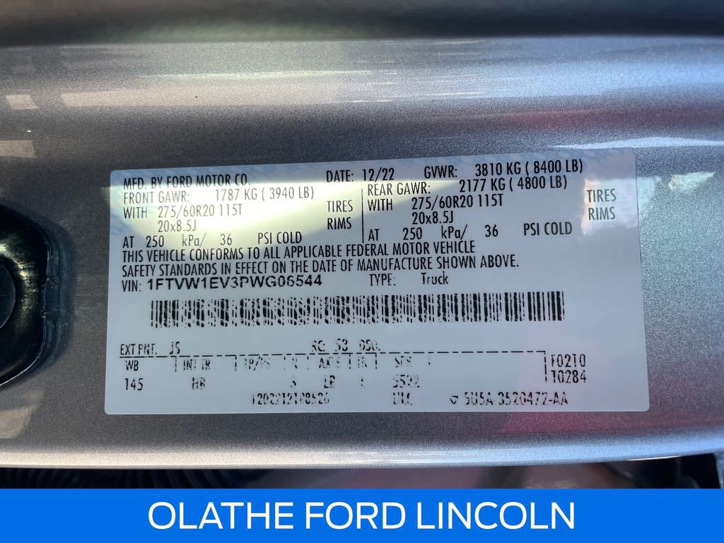 Certified 2023 Ford F150 Lightning Lariat w/ Equipment Group 511A High image 33