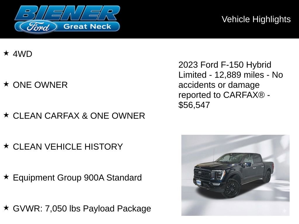 Certified 2023 Ford F150 Limited image 9