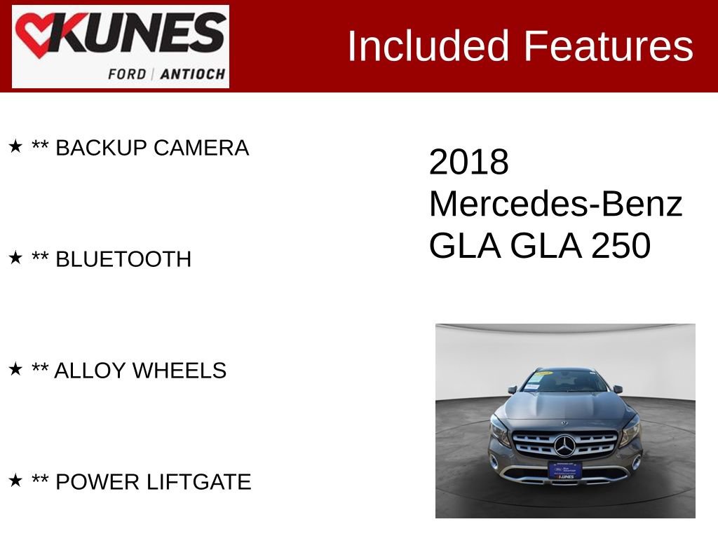 Used 2018 Mercedes-Benz GLA 250 4MATIC image 3