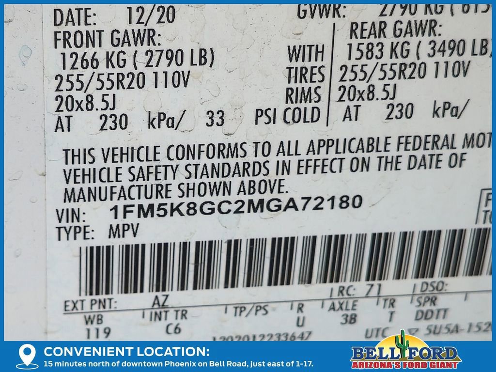 Certified 2021 Ford Explorer ST w/ Equipment Group 401A image 13
