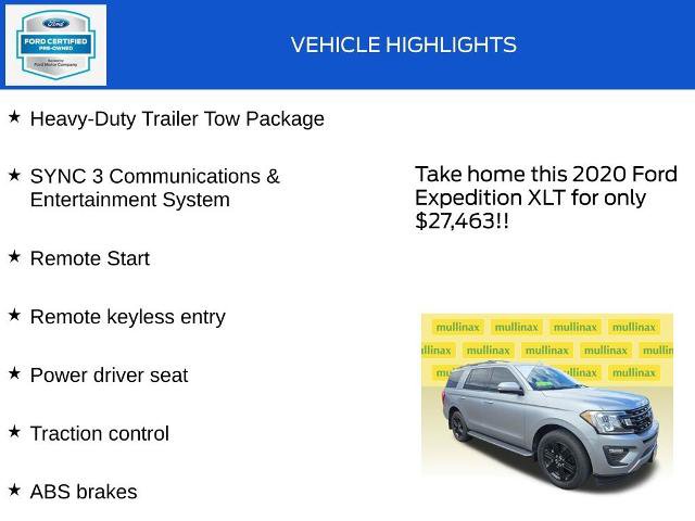 Certified 2020 Ford Expedition XLT w/ Equipment Group 202A AWD/4WD image 18