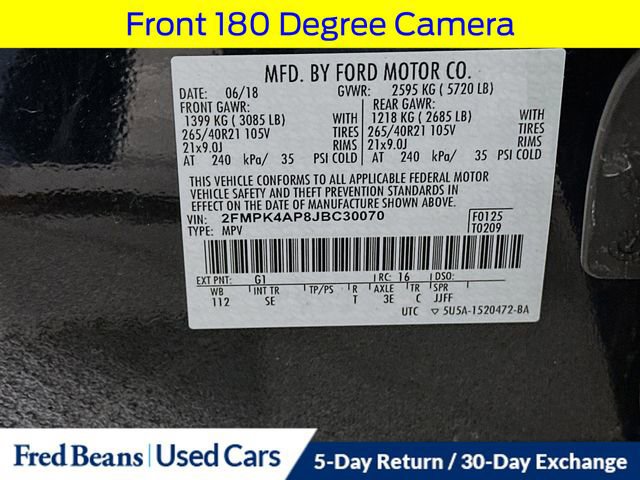 Certified 2018 Ford Edge Sport w/ Equipment Group 401A image 40