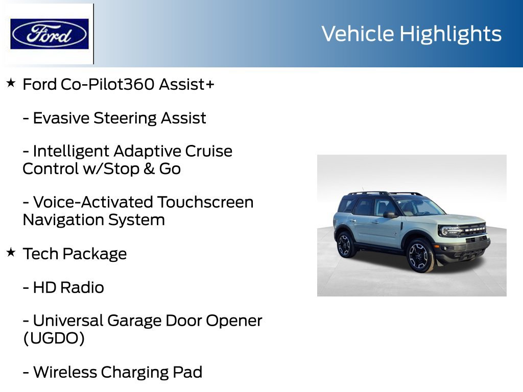 Certified 2024 Ford Bronco Sport Outer Banks w/ Tech Package AWD/4WD image 20