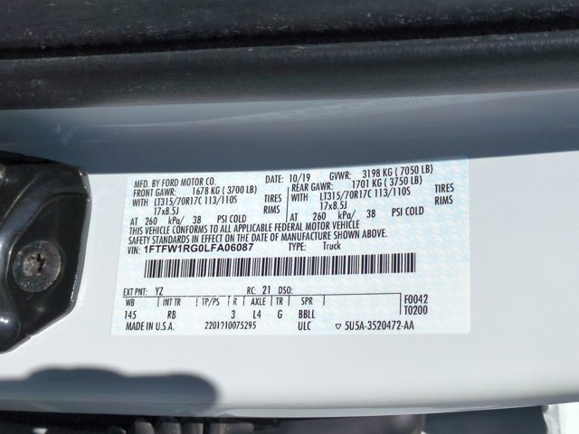 Certified 2020 Ford F150 Raptor w/ Equipment Group 802A Luxury AWD/4WD image 38