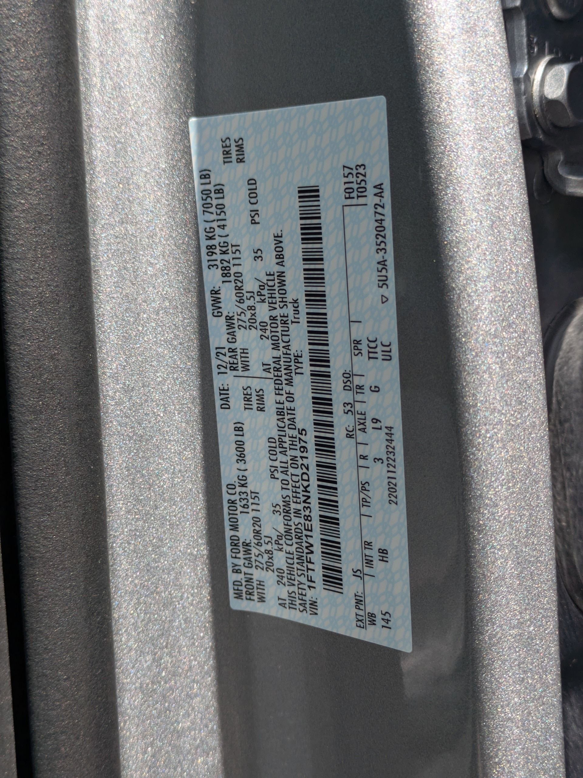 Certified 2022 Ford F150 Lariat w/ Max Trailer Tow Package AWD/4WD image 43