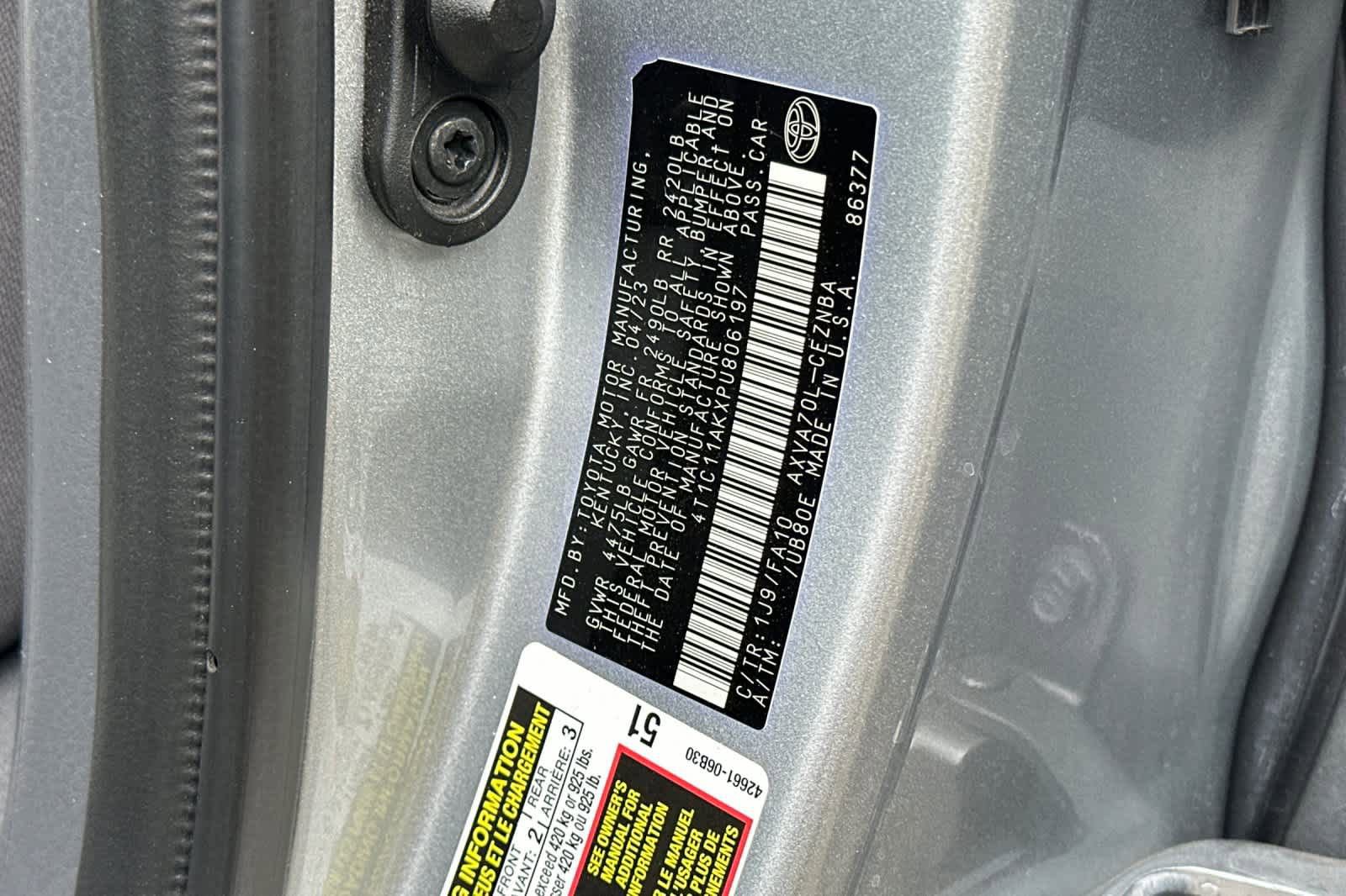 Used 2023 Toyota Camry LE FWD image 28