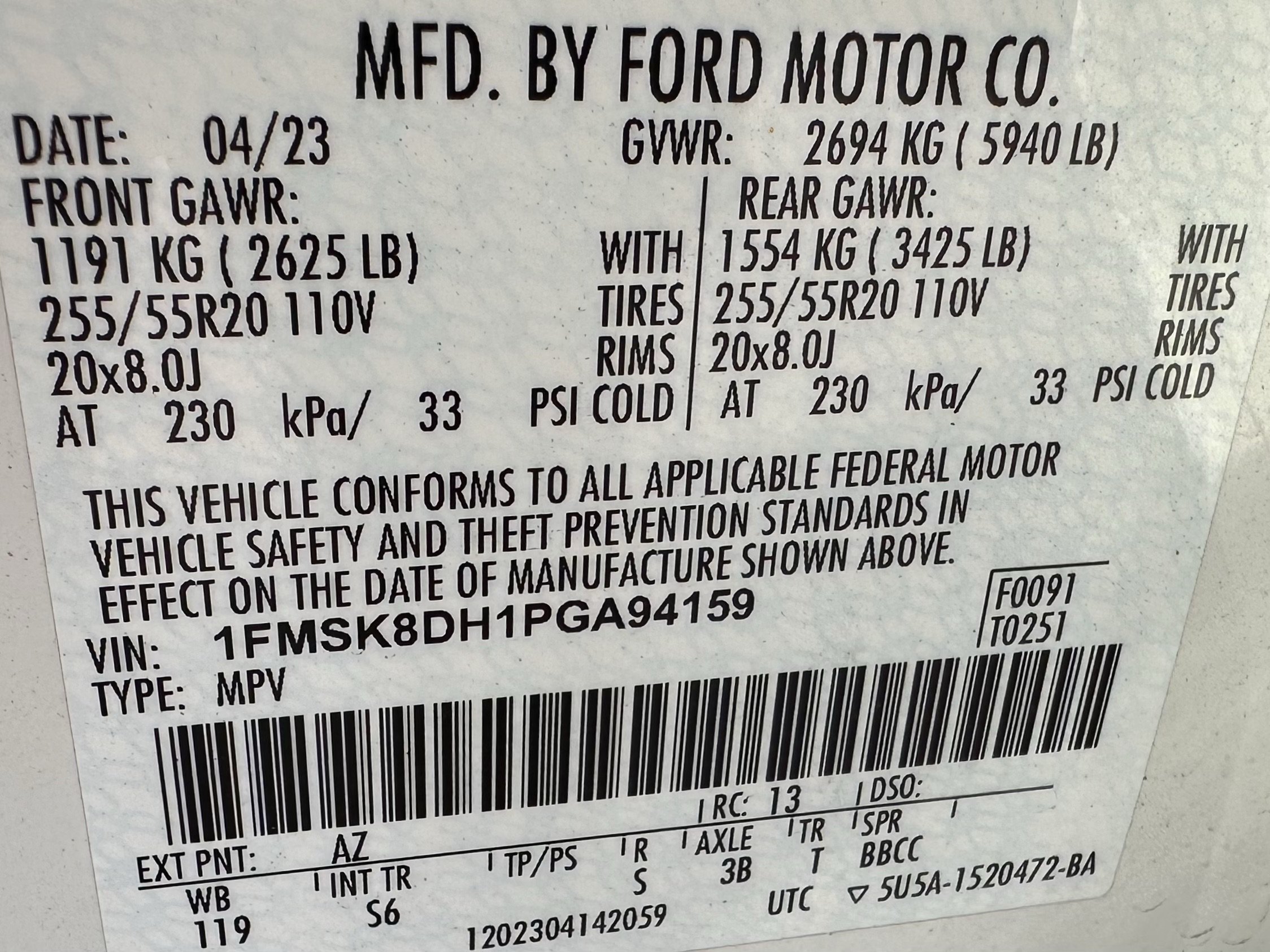 Certified 2023 Ford Explorer XLT w/ Equipment Group 202A AWD/4WD image 32