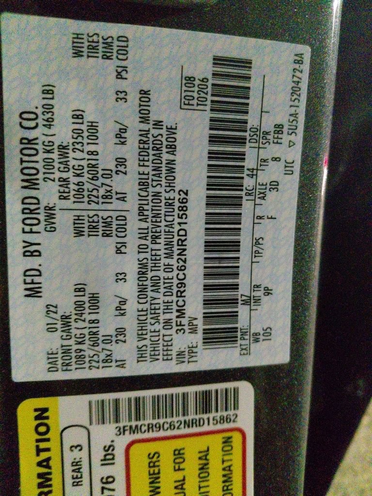 Certified 2022 Ford Bronco Sport Outer Banks w/ Tech Package image 15