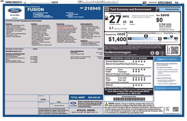 Certified 2019 Ford Fusion SE image 9