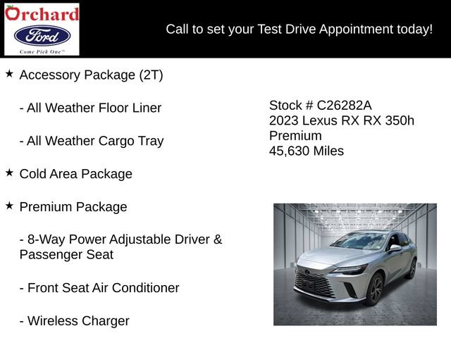 Used 2023 Lexus RX 350h w/ Accessory Package (2T) AWD/4WD image 7