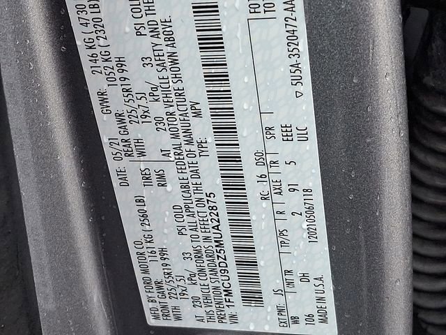 Certified 2021 Ford Escape Titanium w/ Titanium Elite Package image 29