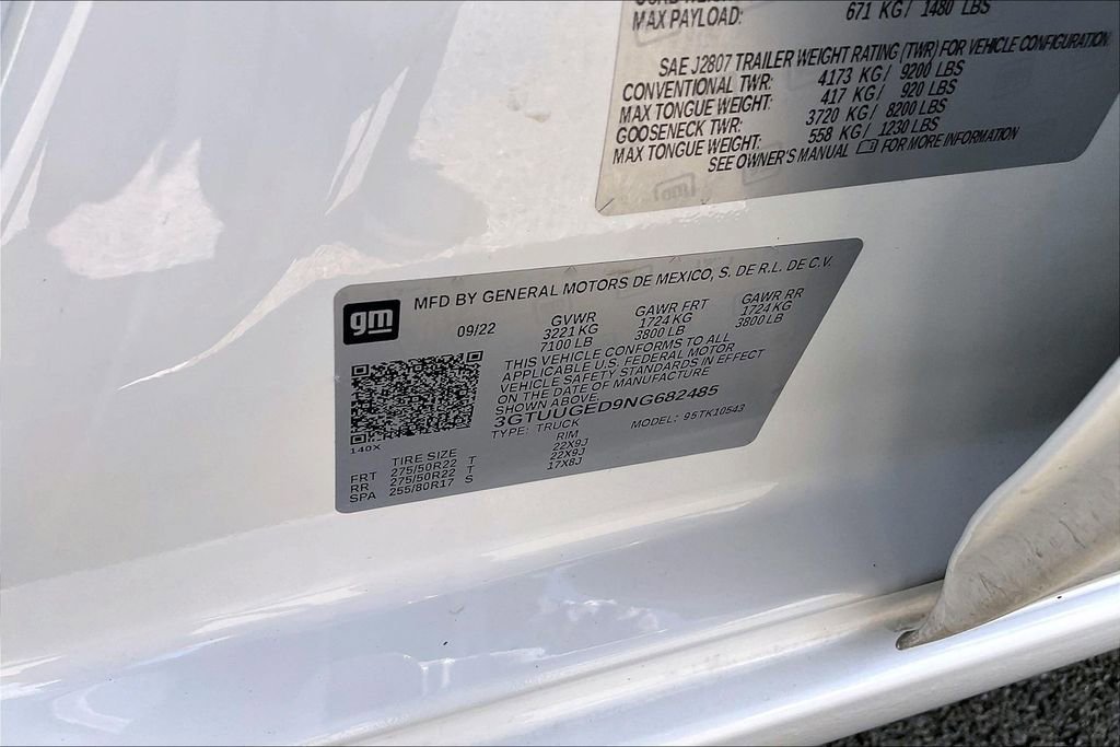 Used 2022 GMC Sierra 1500 Denali w/ Denali Reserve Package AWD/4WD image 16