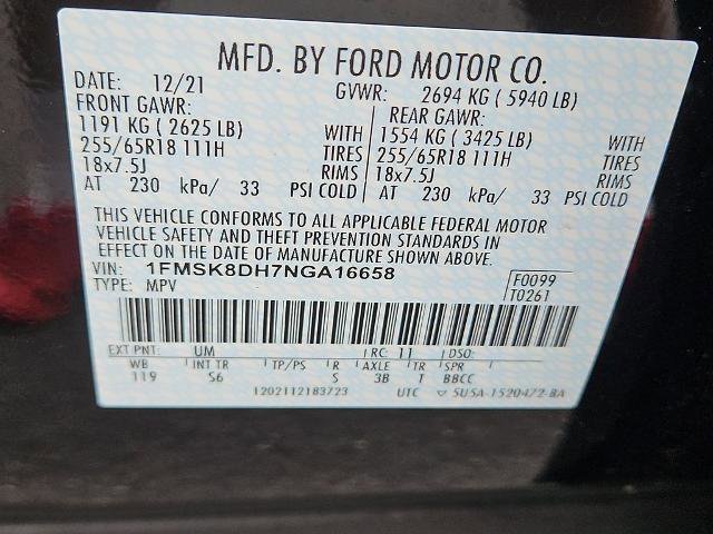 Certified 2022 Ford Explorer XLT w/ Equipment Group 202A image 11