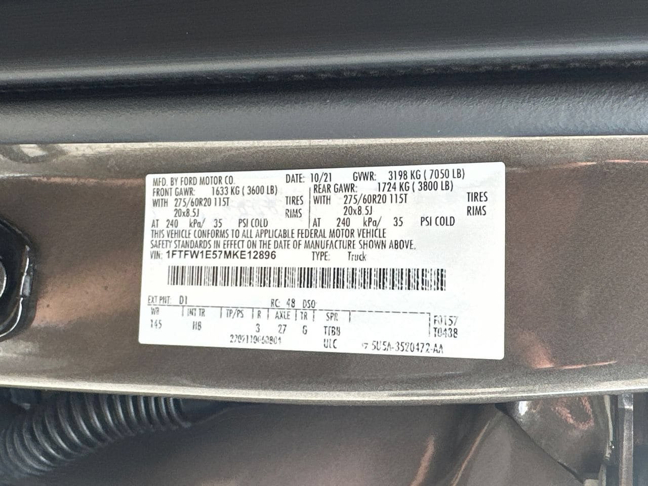 Certified 2021 Ford F150 Lariat w/ Equipment Group 502A High AWD/4WD image 34