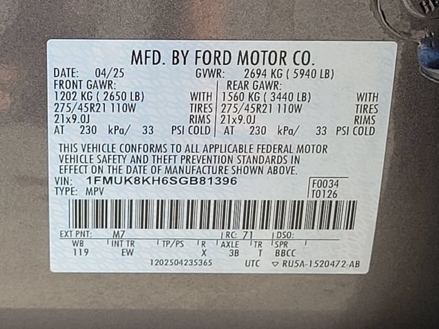 Certified 2025 Ford Explorer ST-Line w/ ST-Line Street Pack AWD/4WD image 16