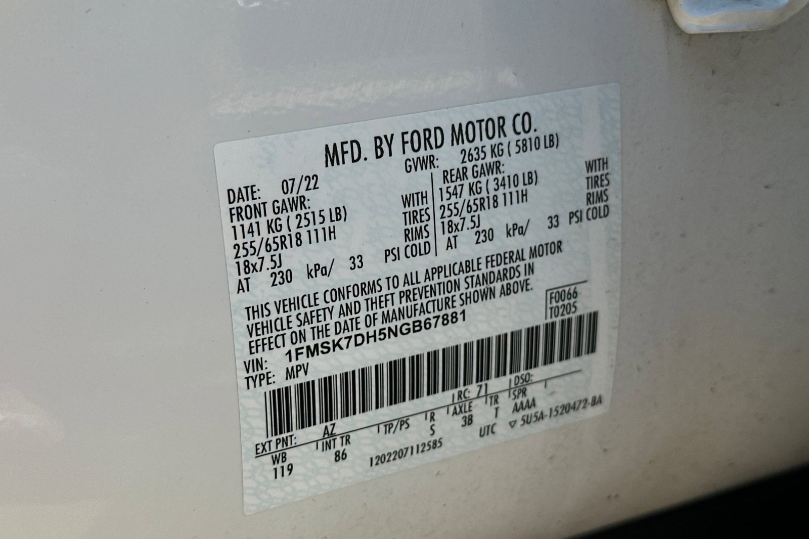 Certified 2022 Ford Explorer XLT image 30