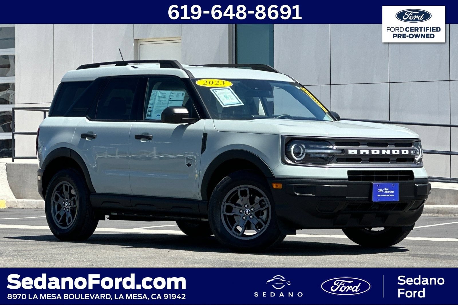 Certified 2023 Ford Bronco Sport Big Bend