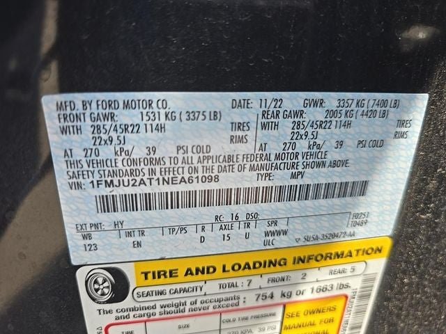 Certified 2022 Ford Expedition Limited AWD/4WD image 9