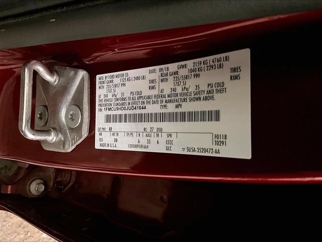 Certified 2018 Ford Escape SEL AWD/4WD image 32