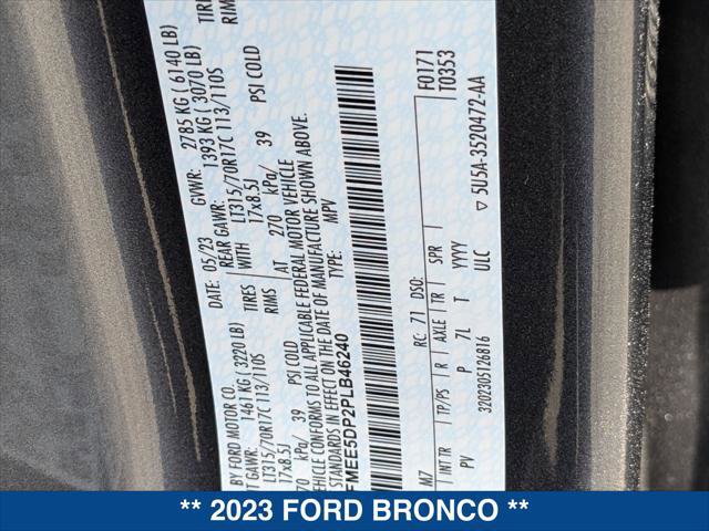 Certified 2023 Ford Bronco Wildtrak image 25