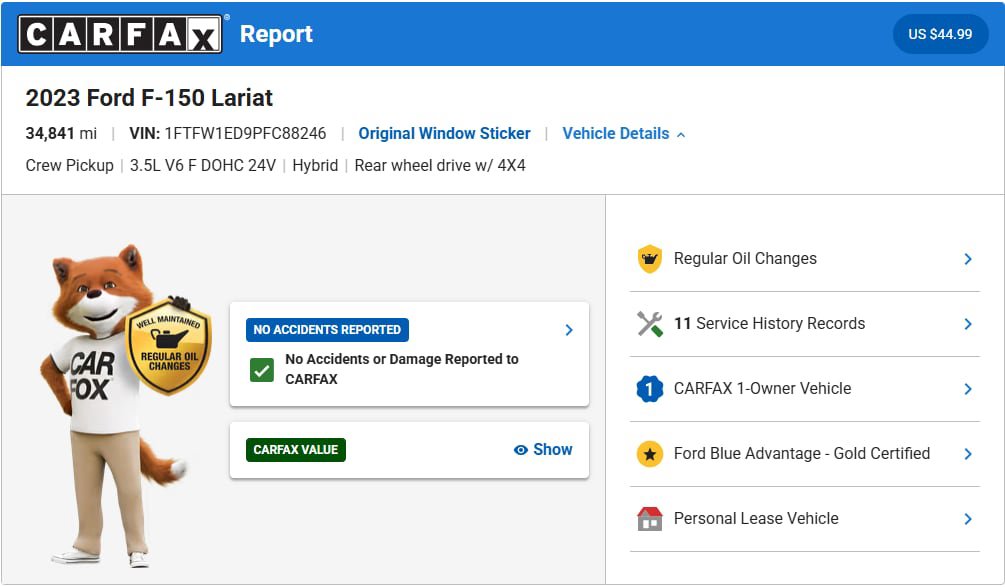 Certified 2023 Ford F150 Lariat w/ Equipment Group 502A High AWD/4WD image 2