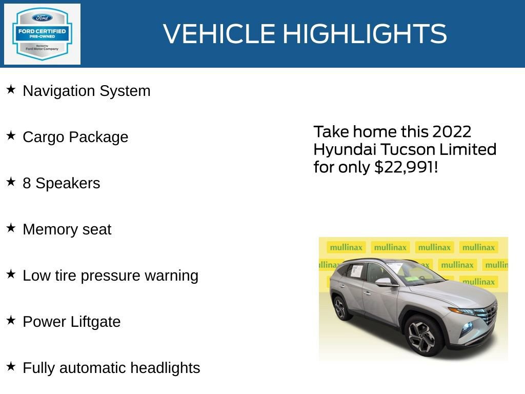 Used 2022 Hyundai Tucson Limited w/ Cargo Package image 37