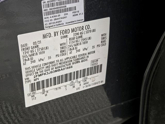 Certified 2021 Ford Edge SEL FWD image 28
