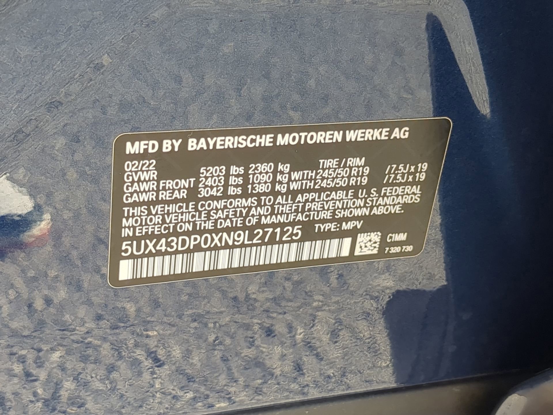 Used 2022 BMW X3 sDrive30i w/ Premium Package 2 image 73