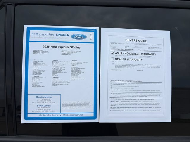 Certified 2025 Ford Explorer ST-Line w/ Premium Package AWD/4WD image 38