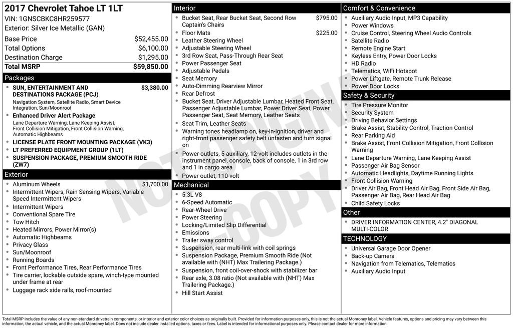 Used 2017 Chevrolet Tahoe LT image 2