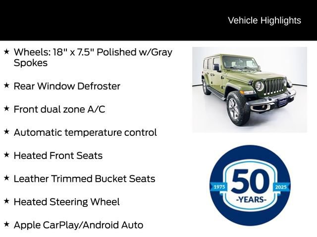 Used 2022 Jeep Wrangler Unlimited Sahara w/ Cold Weather Group image 12