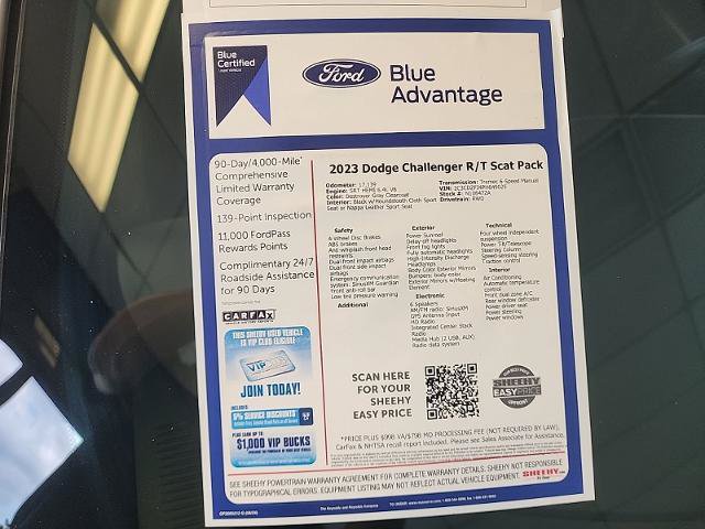 Used 2023 Dodge Challenger R/T Scat Pack w/ Plus Package RWD image 29