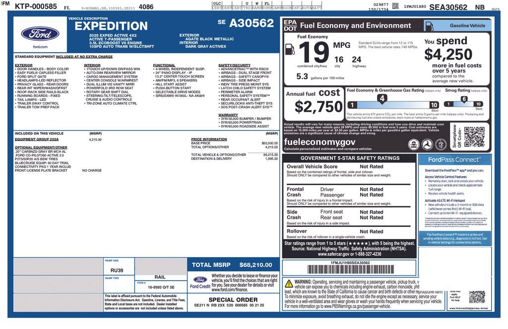 Certified 2025 Ford Expedition Active RWD image 5