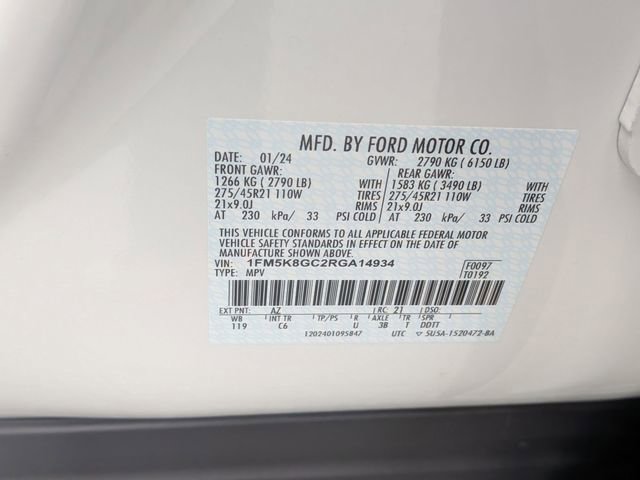 Certified 2024 Ford Explorer ST w/ Equipment Group 401A AWD/4WD image 41