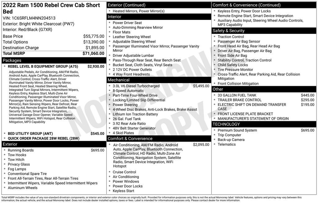 Used 2022 RAM 1500 Rebel w/ Rebel Level B Equipment Group AWD/4WD image 4