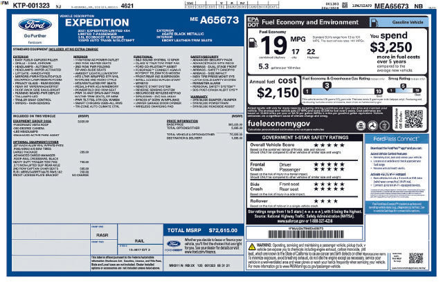 Certified 2021 Ford Expedition Limited AWD/4WD image 38