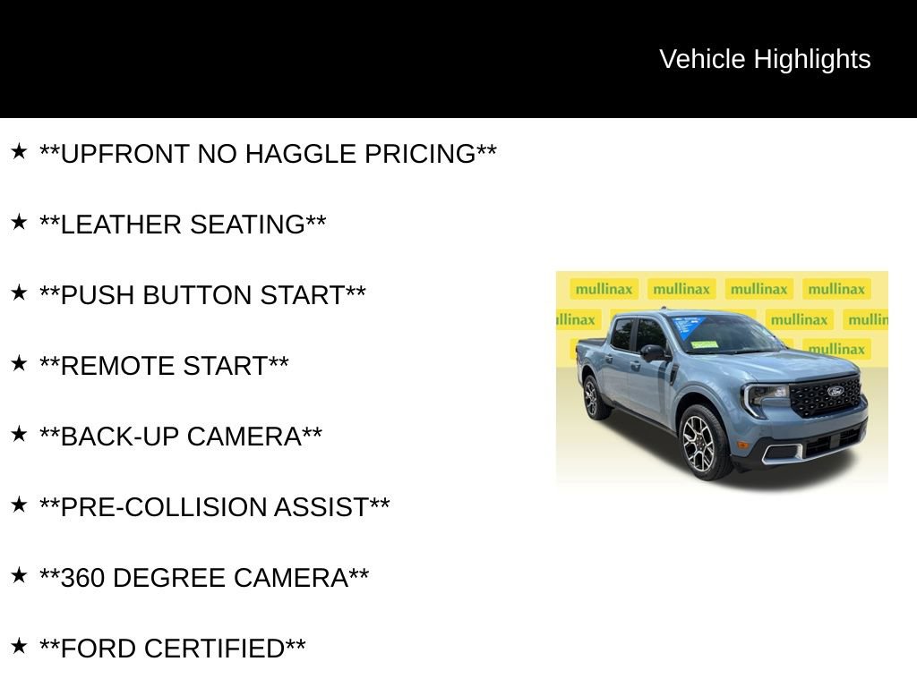 Certified 2025 Ford Maverick Lariat w/ 4K Tow Package AWD/4WD image 12