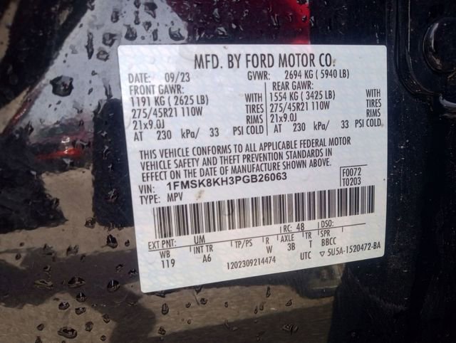 Certified 2023 Ford Explorer ST-Line w/ Class IV Trailer Tow Package AWD/4WD image 30